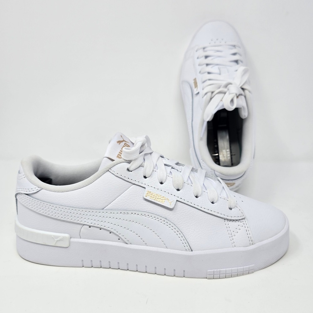 Puma Jada Renew White Leather Platform Sneakers 403456-30 Womens 8 - Picture 5 of 16